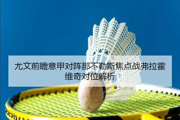 尤文前瞻意甲对阵那不勒斯焦点战弗拉霍维奇对位解析